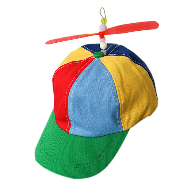 Propeller Cap Hat Helikopter Regnbåge Tweedle Pride Fest Nerd