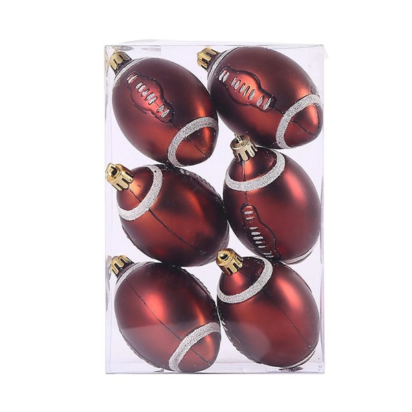 Julefotball Xmas Balls - Sports Theme Xmas Football, Juldekorative baller, juletrepynt, hjem, ferie style 1
