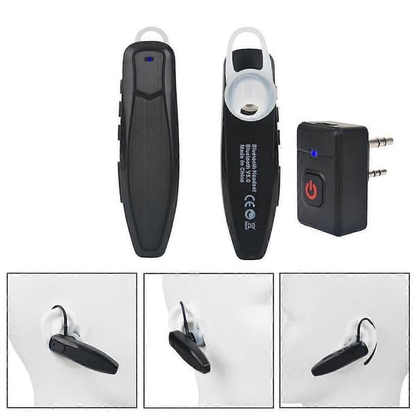 Walkie Talkie Trådløst Bluetooth Ptt Headset Ørepropp Håndfri K Plugg For Mikrofon Headset Adapter