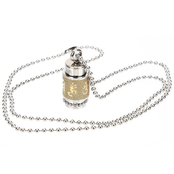 Bästsäljande urna halsband kremering aska minneshalsband minnessak halsband för män kvinnor
