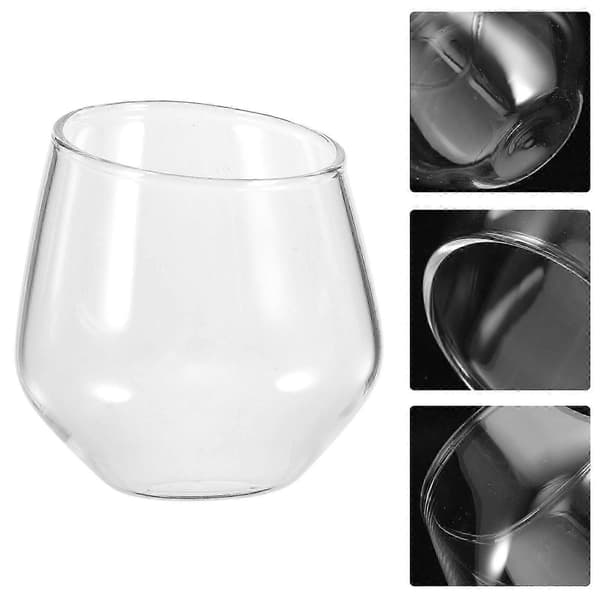 Glas Stamlöst Vinglas Transparent Vattenkopp kompatibel med festbruk