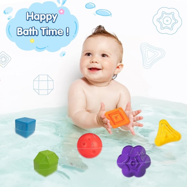 Baby sensorisk leketøy 6 12 måneders gave, baby rangle leke for 9 18 måneder pluss badeleke, Montessori leke