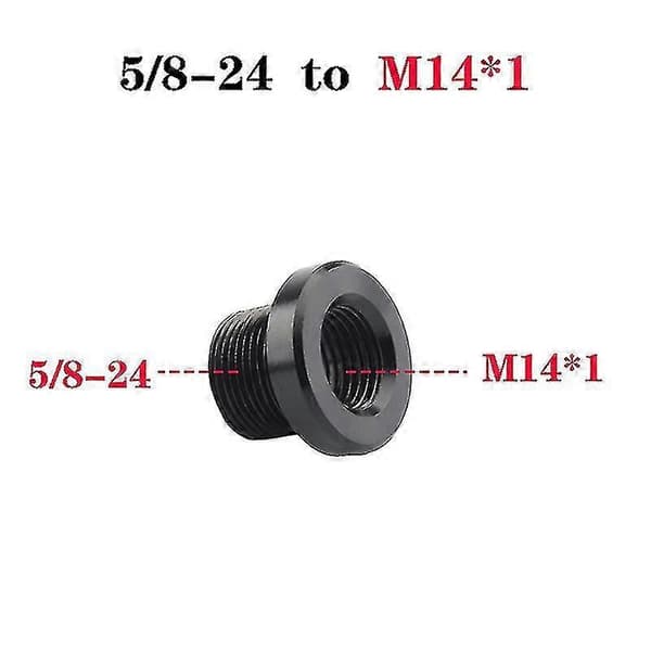 1 stk. 5/8\" X 24 til 1/2-28 til M14x1 til M14x1.5 til løbsgevindadapter - God M14*1