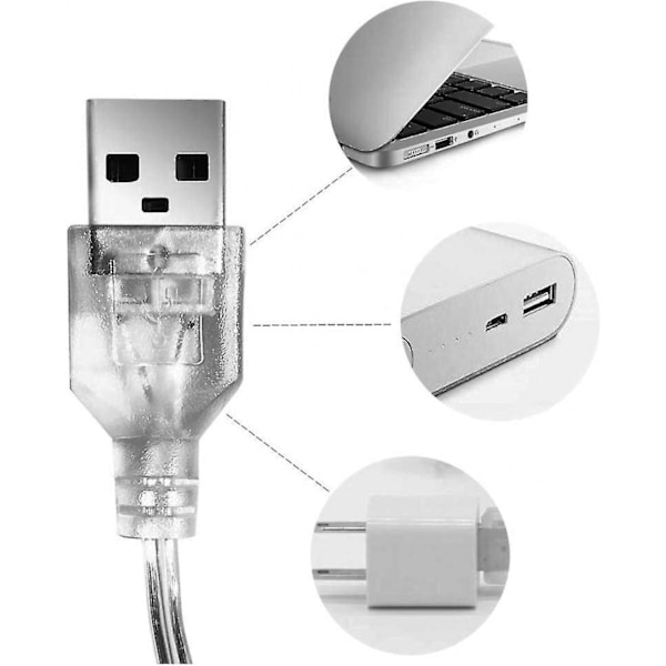 5-in-1 3D-verhovalot, USB-ketjuvalot