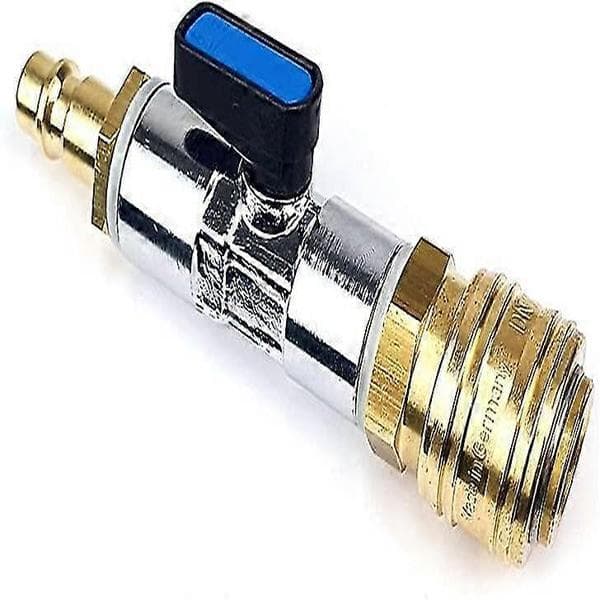 Trykkluft hurtigkobling, stengeventil med 3/8\" push-in-kobling