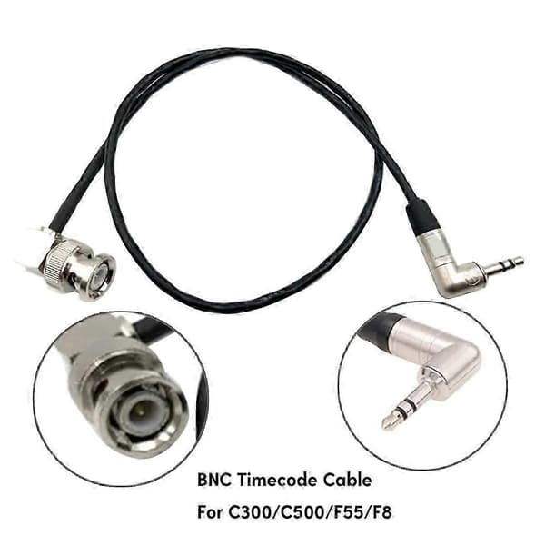 3,5 mm TRS til BNC Timecodes-kabel til C300/C500/F55/ZoomF8-kamera forbedrer dit kameras tidskoder-Yvan Svartsmoke