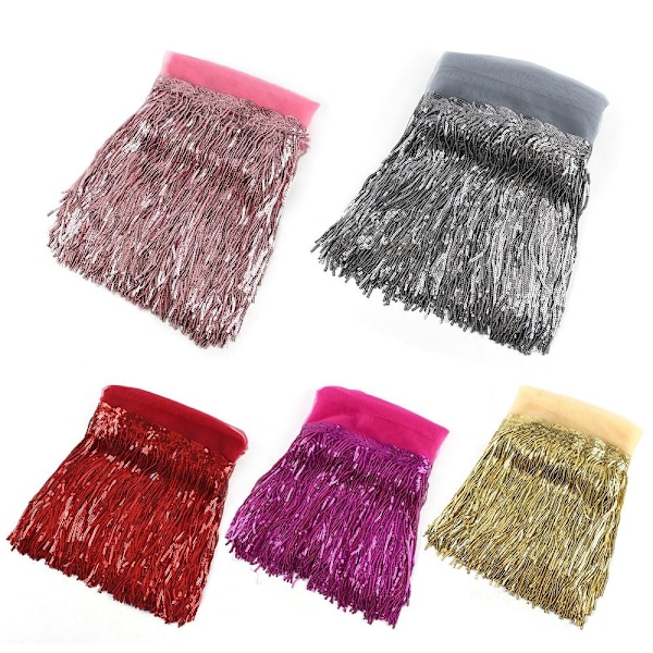 10 meter paljetttofs Spetsdekorationsmaterial TRANSPARENT Transparent Transparent 10Yards-10Yards