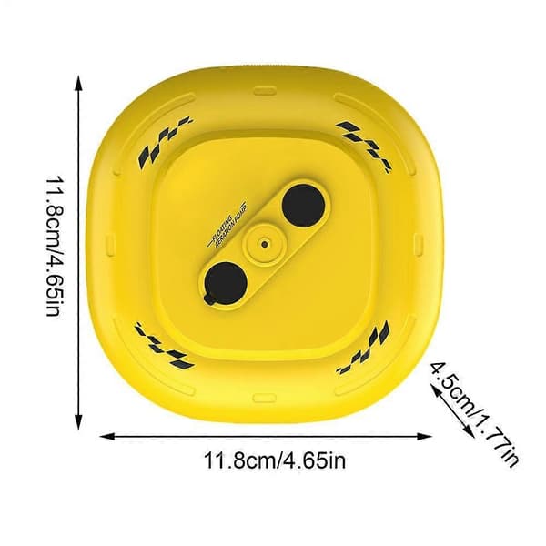 Ate-lufter 2000mAh batteri Vanntett magnetisk lading Flytende elektrisk lufter Yellow