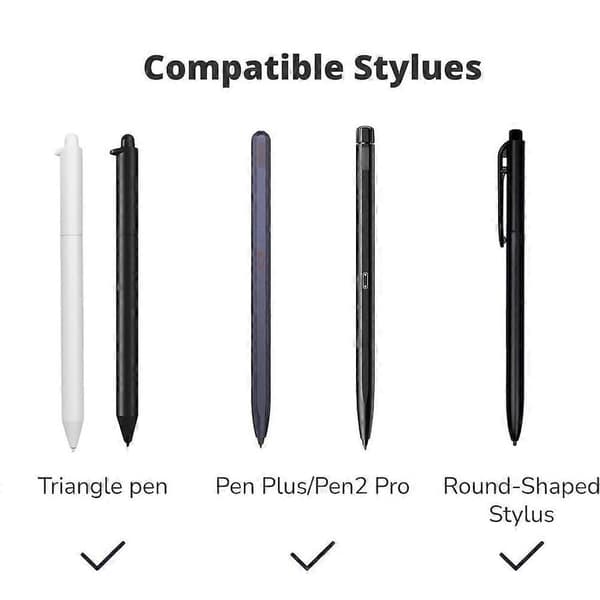 Udskiftning af BOOX Stylus Pen-spidser til Pen2 Pro til Max Lumi2 til Note Air2 til Note5 til Nova Air C til Remarkable2, A Black 5PCS