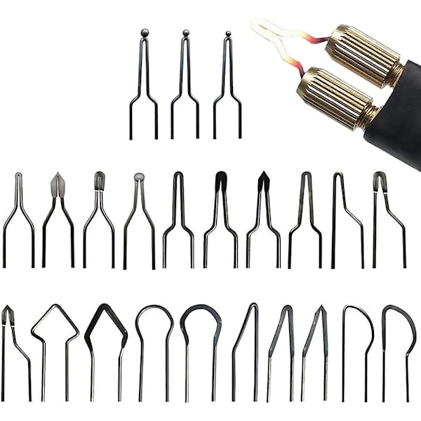 23 kappaleen pyrografiavinkit, pyrografiajohtovinkit, säädettävä pyrografiavinkkisarja, ammattimainen mini korkeaimpedanssi ei-taivutettava lämmityskaapeli pyrografiaan