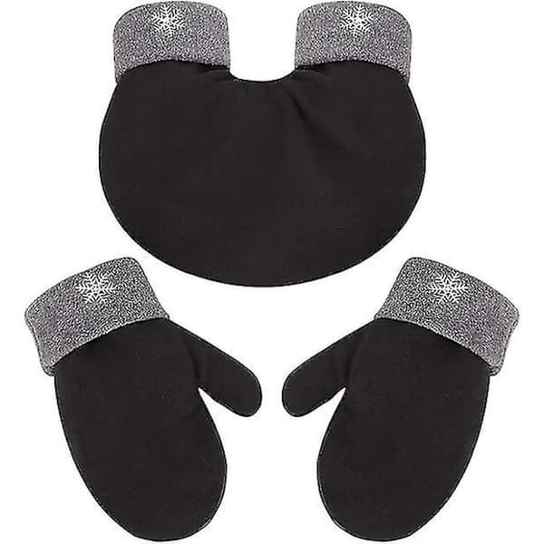 Hand i hand-vanter til par, handsker, vintervarme handsker, valentinsdagsgaver til par, vanter, vintervarme handsker, sort