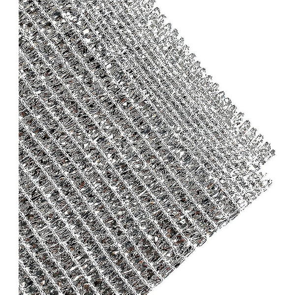 Aluminet Skyggedug Reflekterende Aluminet Solskygge Net Uv Bestandig Net Med Øjer Til Blomster Planter Terrasse Have Sølv 3x3m, Havetilbehør