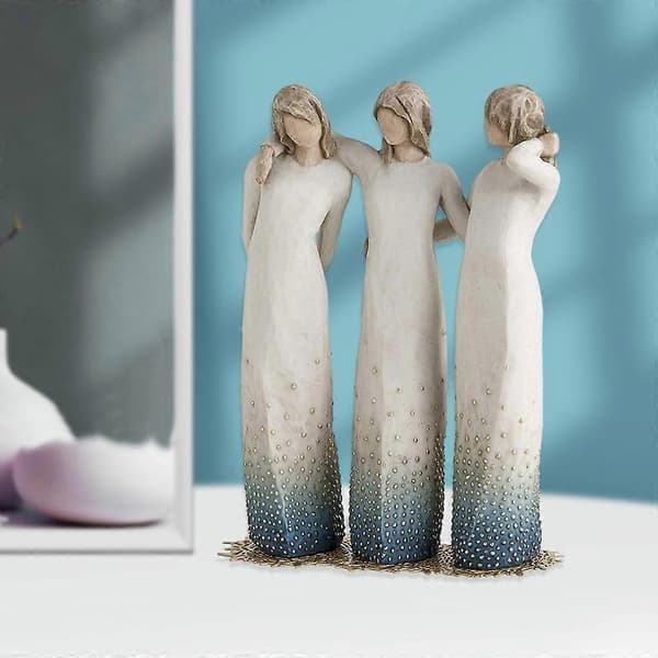 Tre systrar figur staty skulptur heminredning prydnad
