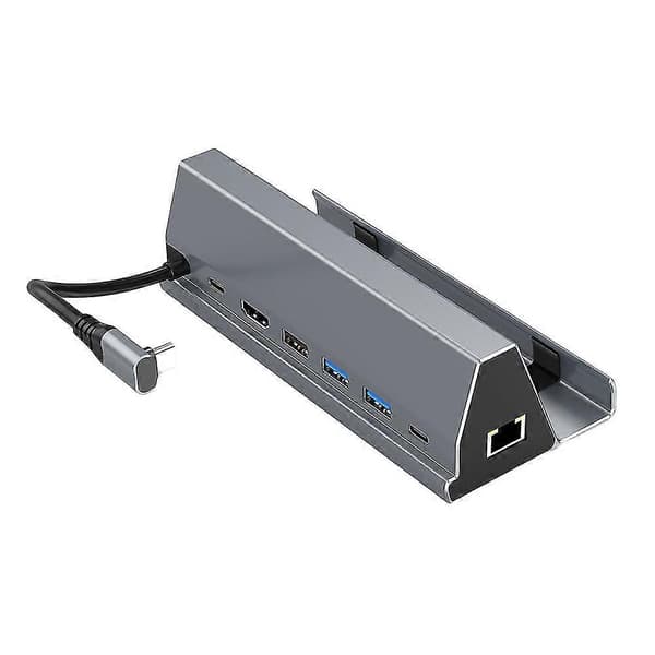 7 i 1 Type C Steam-Deck Dockingstation Hurtig Multifunktionel Hub-adapter til computer og fjernsyn