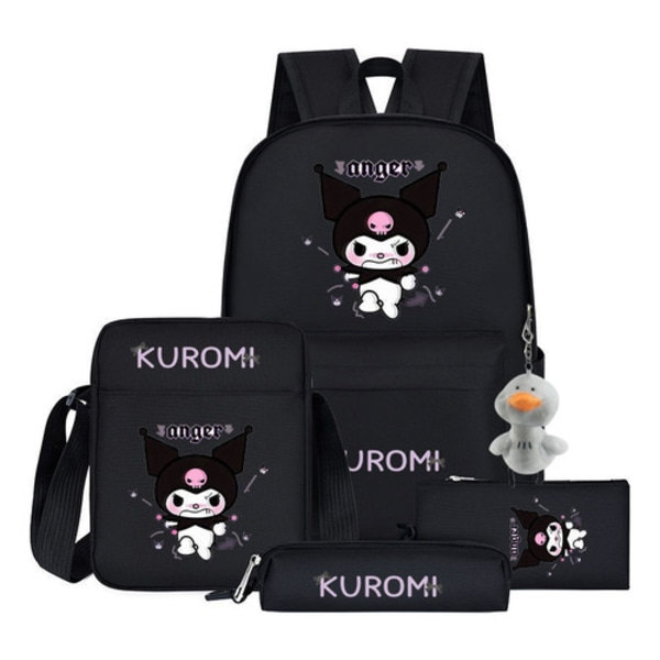 2023 Anime Kuromi, søt K skoleveske 5 Ryggsekk