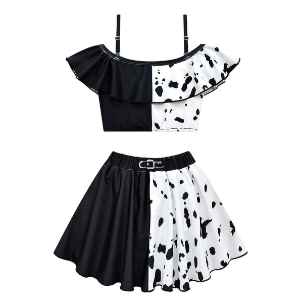 Cruella Badkläder Barn Flickor Bikini Set Strandkläder Volang Baddräkt 3-4 Years