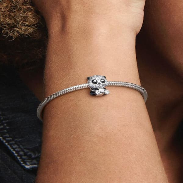 Pandora - Sparkling Cute Panda Charm - Sterling Silver iphone