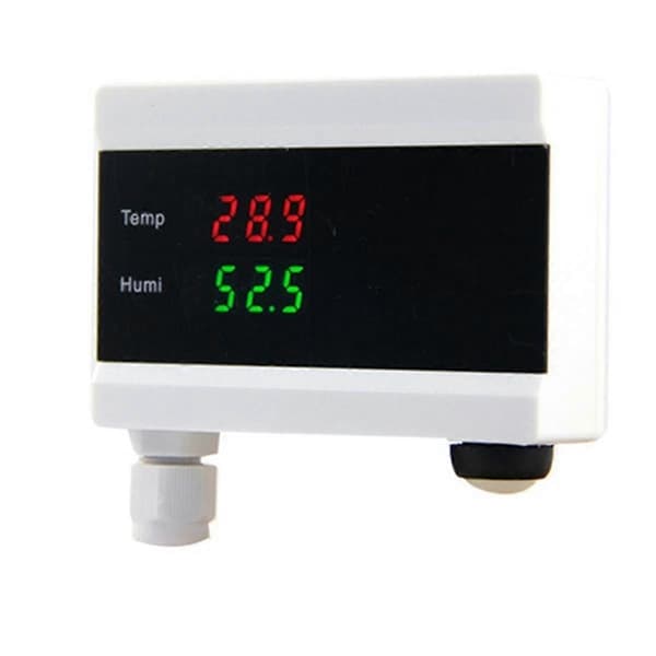 Digital WiFi Temperatursensor med Termometerfunksjon, EU-plugg As Shown
