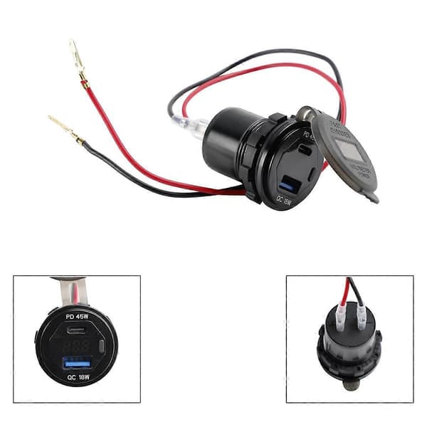 Til USB PD QC Type C Stik Adapter Konverter Kabel Sokkel