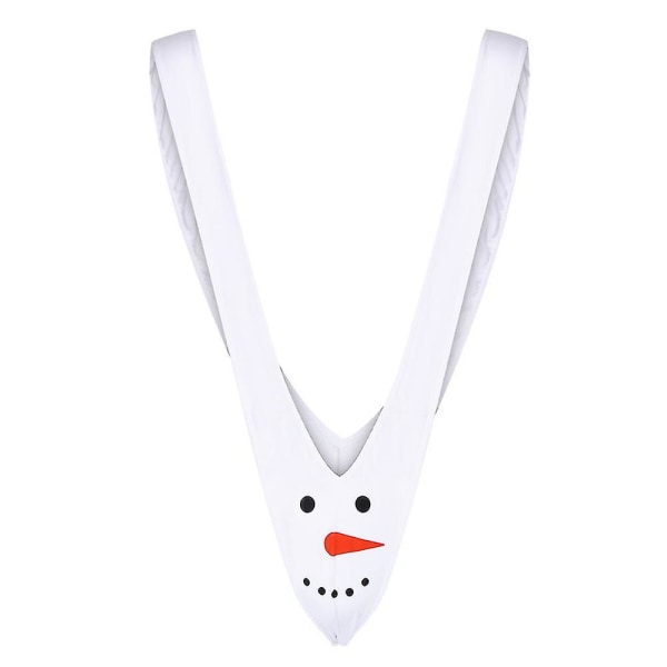 Sexig herr jul snögubbe ren mankini trosa string kalsonger skämt & skämt fancy cosplay underkläder White Snowman