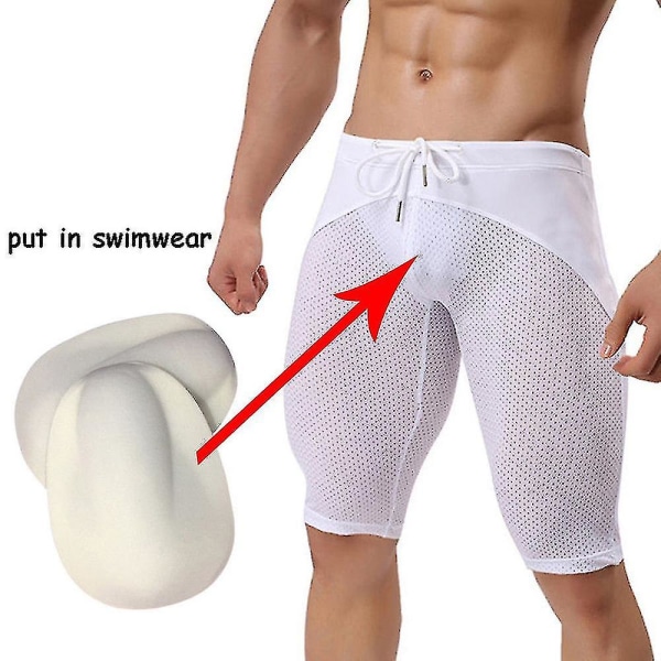 Herre Brief Trunks Pouch Enhancer Cushion 3D Pad Undertøy Sexy Svamp Cup (ruipei)