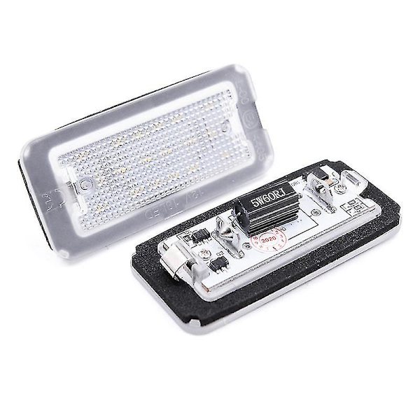 2x Passer til Fiat 500 / Abarth 500 2007-2020 Canbus Xenon Hvid Led Nummerpladelys Oem 51800482