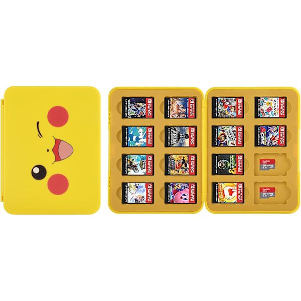 Förvaringsväska för spelkort, Nintendo Switch-kassett förvaring med 16 fack för spelkort för 3DS/3DS/DSI/DSI XL