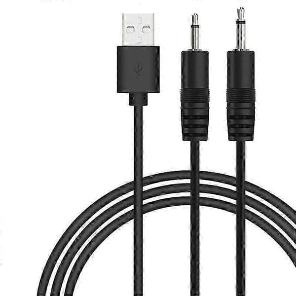 USB til lyd DC 2,5 mm ladekabel vibrator laderledning for oppladbar stav