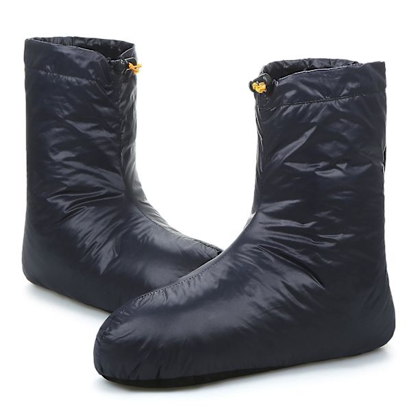 Lixada Vinter Varme Dun Sovesko Dun Sokker Myke Vindtette Camping Dun Booties for Sovepose Camping Sokker S