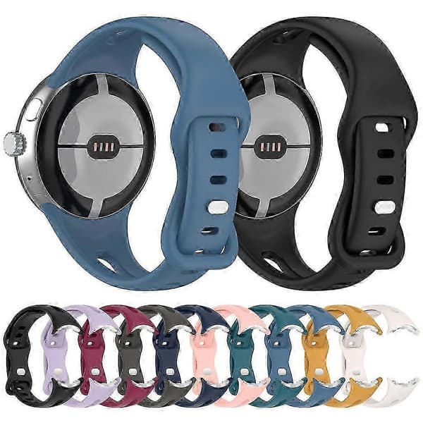 Vaskbart håndledsbånd svedtæt til Pixel Watch 2 Smartwatch armbånd - Sort