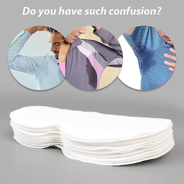 100 st/set Underarm Pads Klänning Kläder Perspiration Deodorant Pads Armhåla Care Sweat Absorbent Pads Deodorant För Kvinnor Män