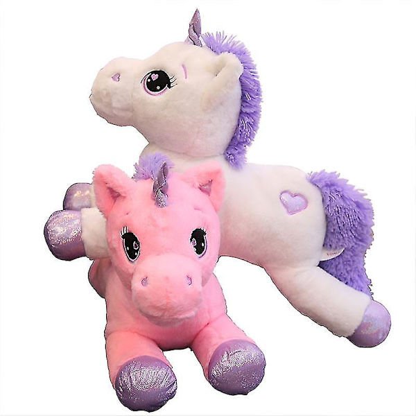 60/80/110cm Hjärta Ögon Enhörning Plysch Leksaker Jätte Storlek Enhörning Fylld Djur Häst Leksak Mjuk Unicornio Peluche Docka Present Barn