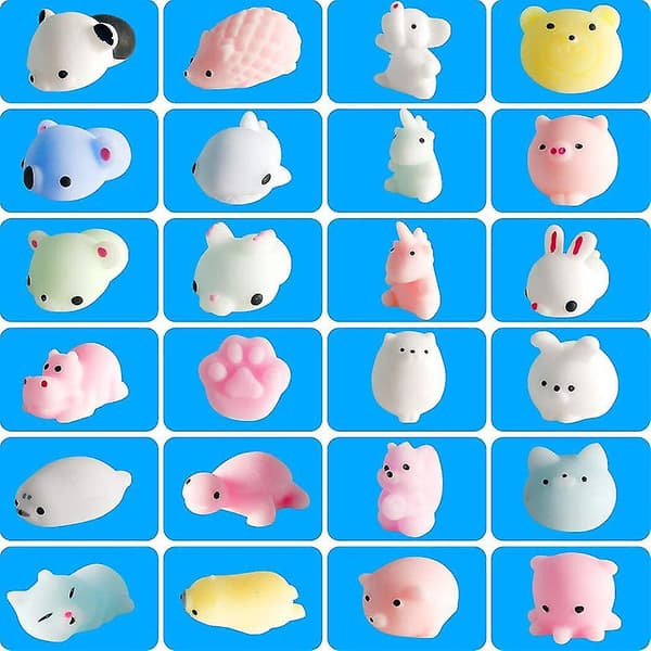 Luova 24 päivän joulukalenteri Eläimet Squish Lelu Set X @bugu