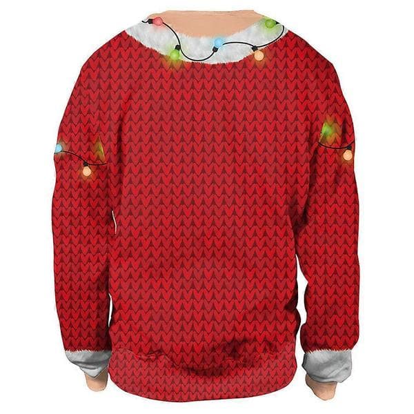 Dame Herre Par Jul 3D-trykk Genser Pullover Topp A L
