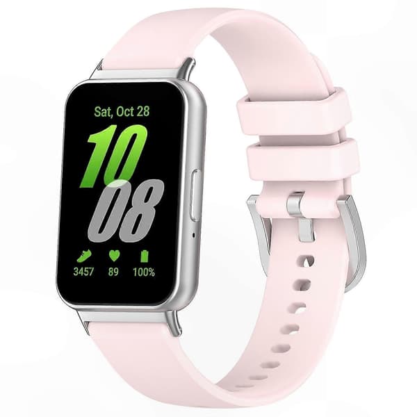 Blød silikone erstatningsrem til fitness-tracker-kompatible enheder Light pink