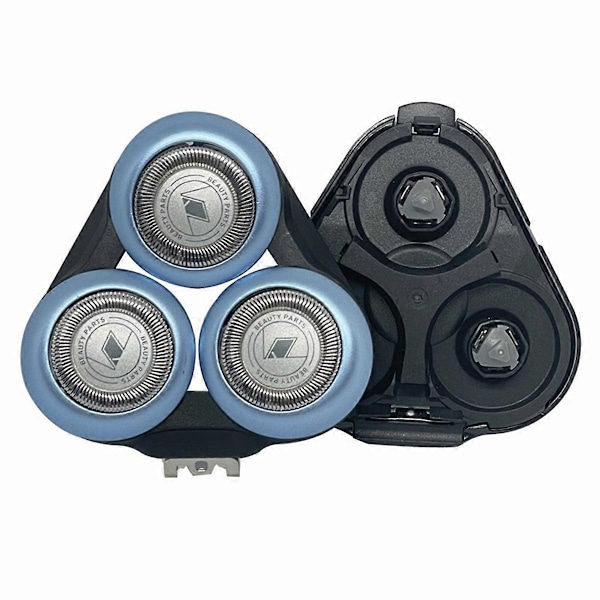 S6000 Udskiftnings komplet hovedenhed til elektrisk shaver SH50 5000 6000 S6011 S6015 S6840 S6550 Blue  Silver