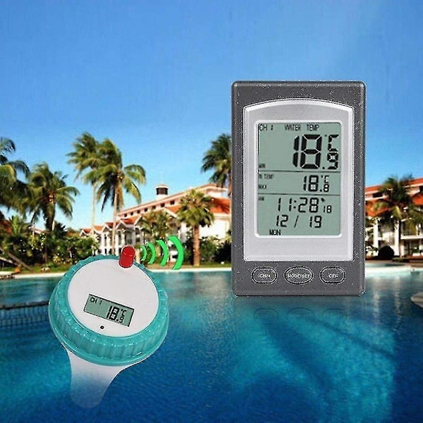 Trådlös Pooltermometer - Digital Flytande Pool- och Spa-termometer