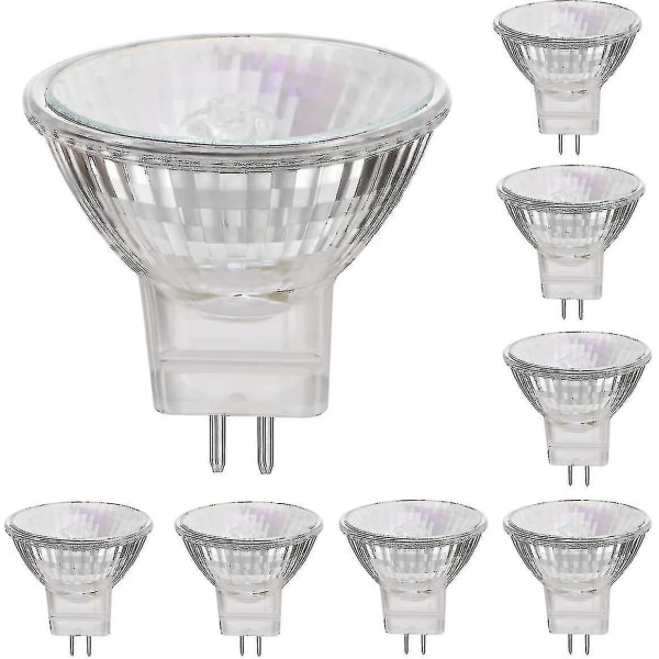 12v 35w Halogen Lamps Gu5.3 Spot Base Warm White, Dimmable, Pack Of 8 35W