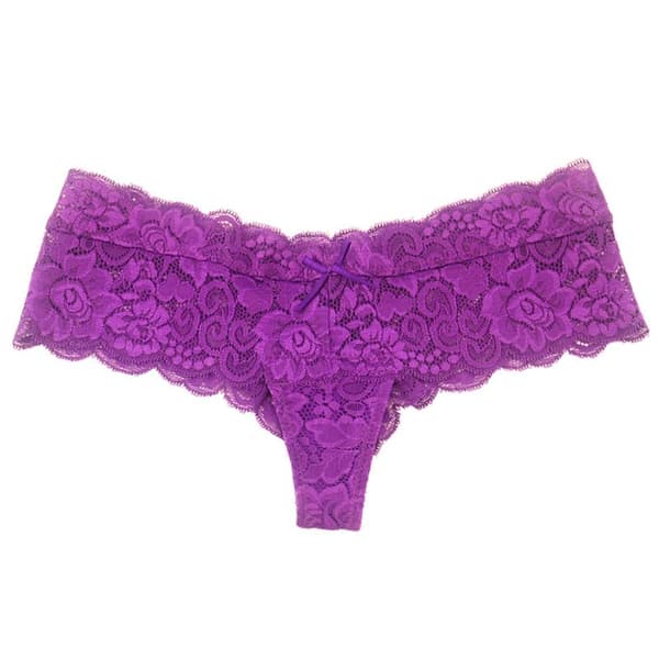 6 kpl pitsi stringit - 6 eri väriä! Monivärinen MultiColor L