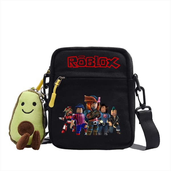 Roblox skuldertaske - crossbody lærredstaske - sort 3