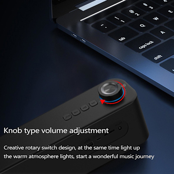 Bluetooth-kompatibel högtalare ljudfält USB-driven hemmabio 1200mah batteri