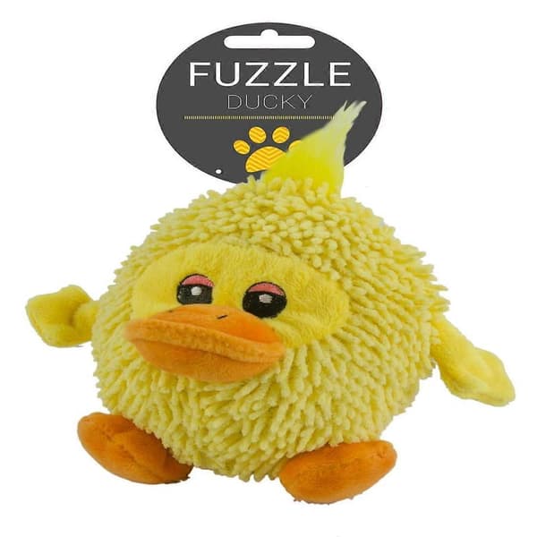 Fuzzle Bjørn med squeaker