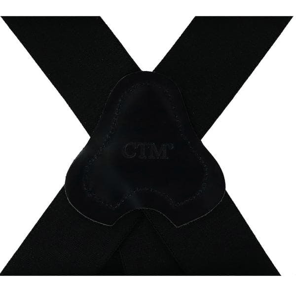 CTM Elastiska Hängslen med Clips, 5 cm Bredd, Brandman (Herr) Black one size