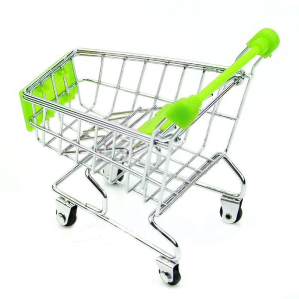 Mini Supermarket Handcart Shopping Utility Cart Mode Förvaringskorg Skrivbord GN