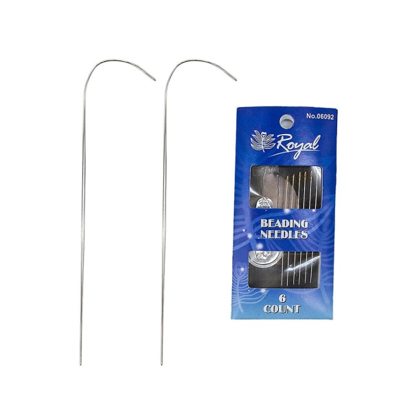 Stainless Steel Curved Needles Threader Embroidery Needle Set For Spin String Bead Loader Stringing Tool Fast Beading Craft