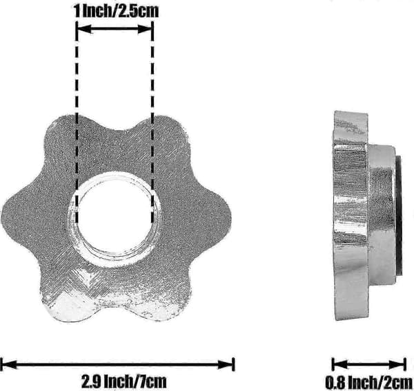 Standard Spinlock Hantelkrage - 4-pack Halkfri Design