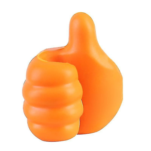 Tommelfinger Multifunksjonell Datakabelholder Klistremerke Orange