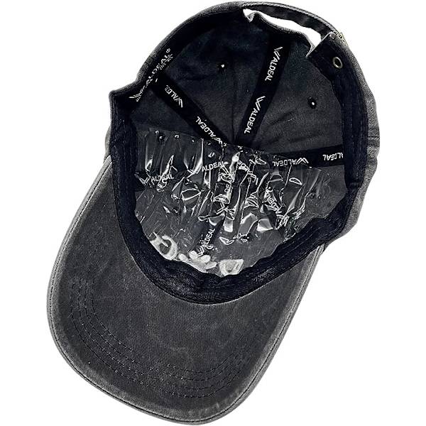 Broderad hundmamma tass vintage tvättad sliten pappa hattar rolig svart