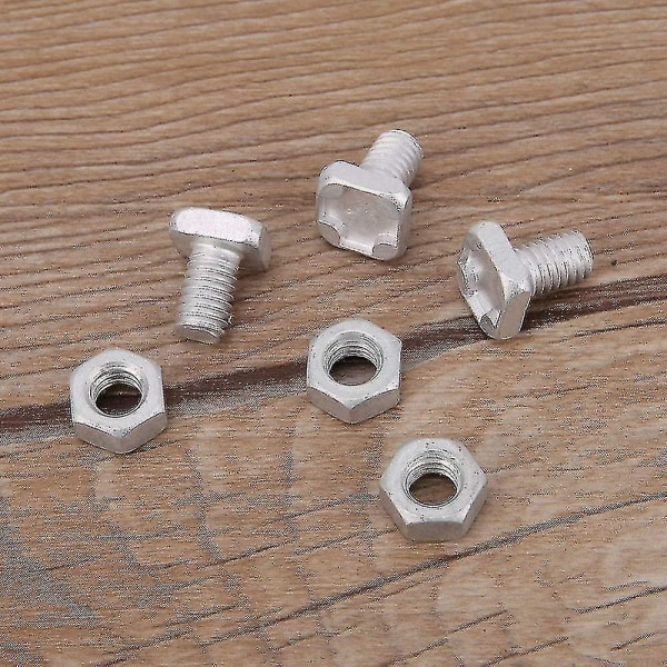 200 Pcs M6x12mm Greenhouse Nuts And Bolts Square Head Bolts Nuts Greenhouse Repair Kit Parts Replac