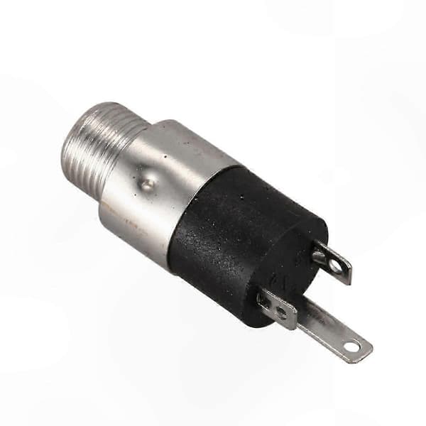 5-pak 3,5 mm stereo panelmonterede jackstik silverblack